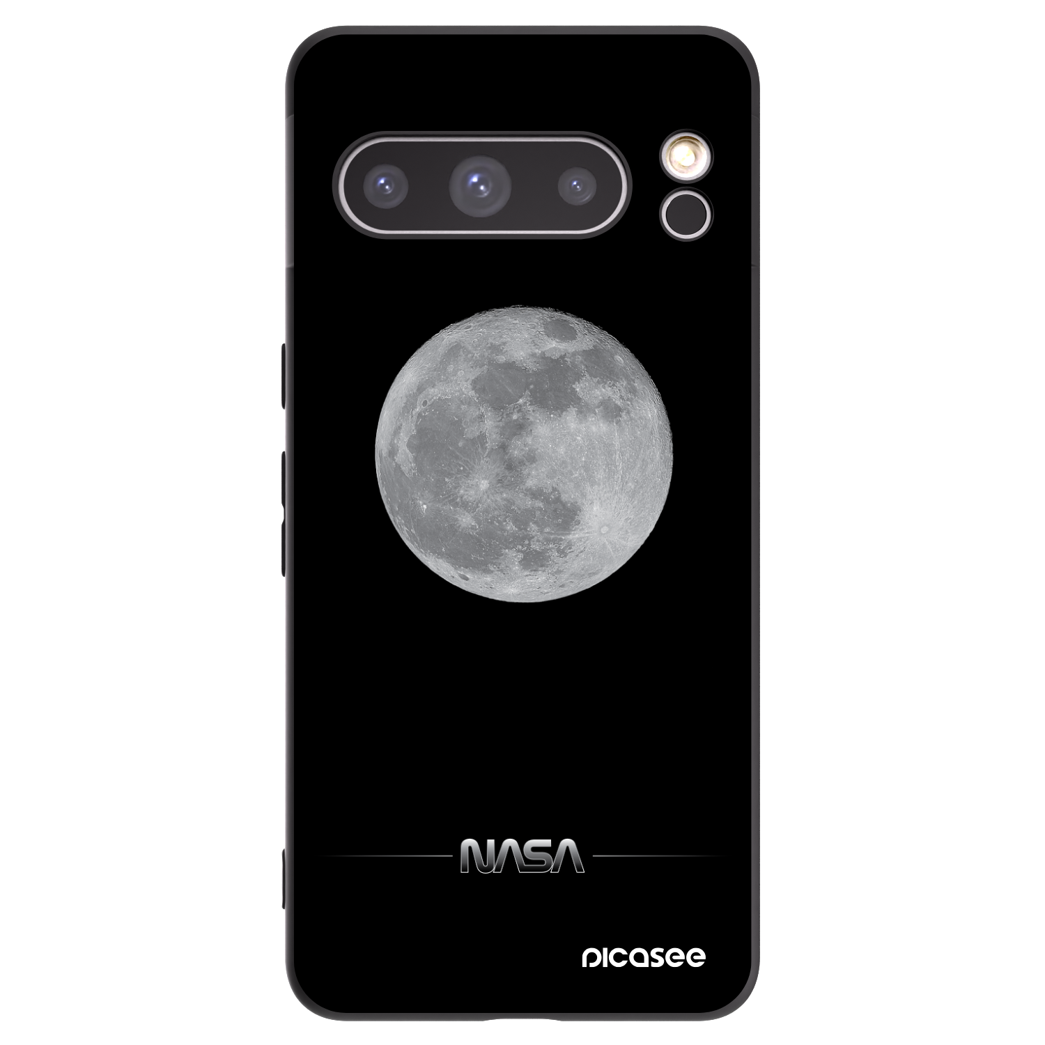 Picasee crna silikonska maskica za Google Pixel 8 Pro - Moon Minimal