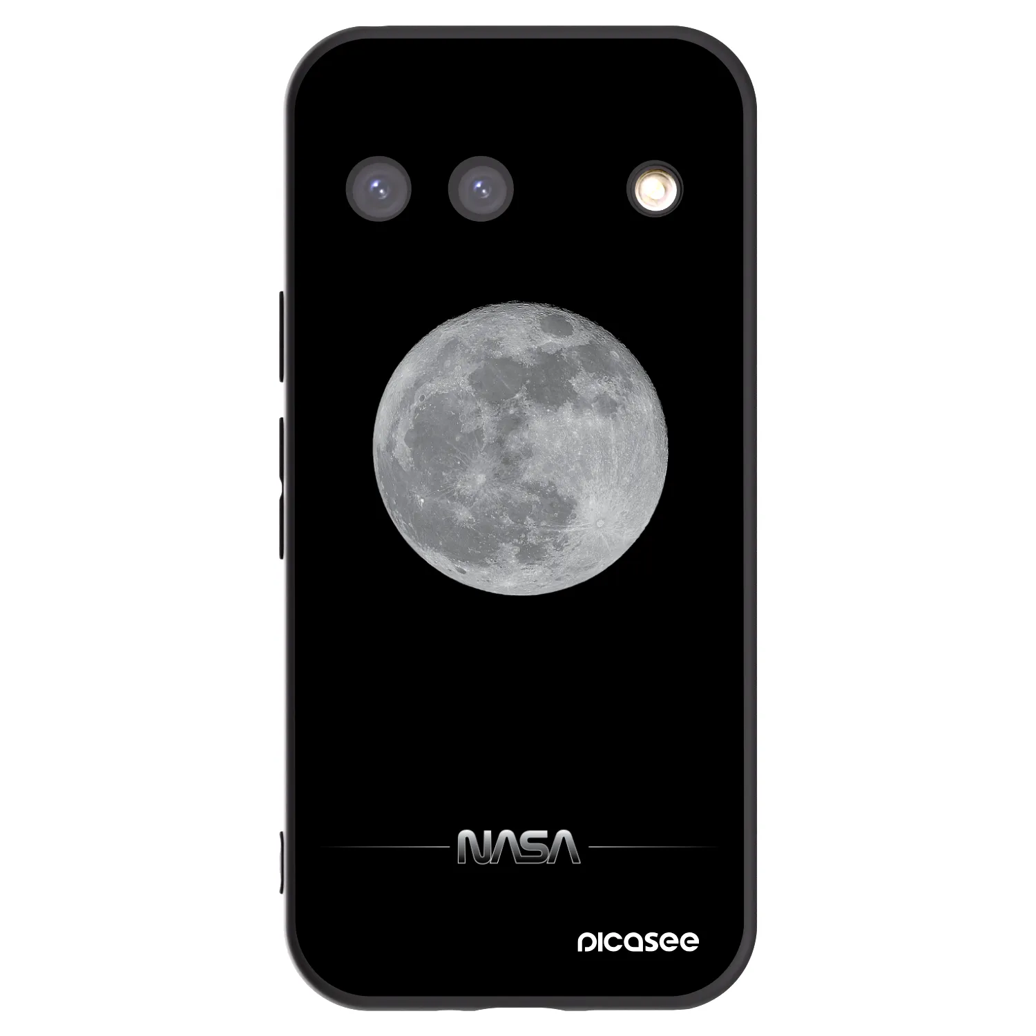 Picasee crna silikonska maskica za Google Pixel 9 - Moon Minimal