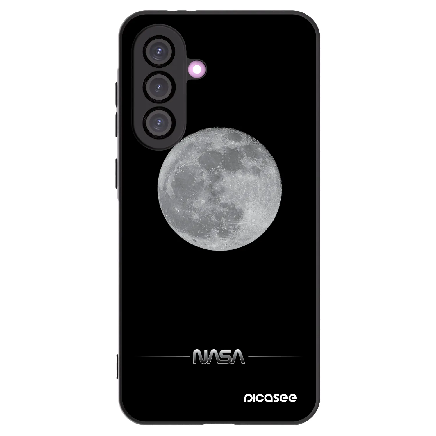 Picasee crna silikonska maskica za Samsung Galaxy A56 5G A566B - Moon Minimal
