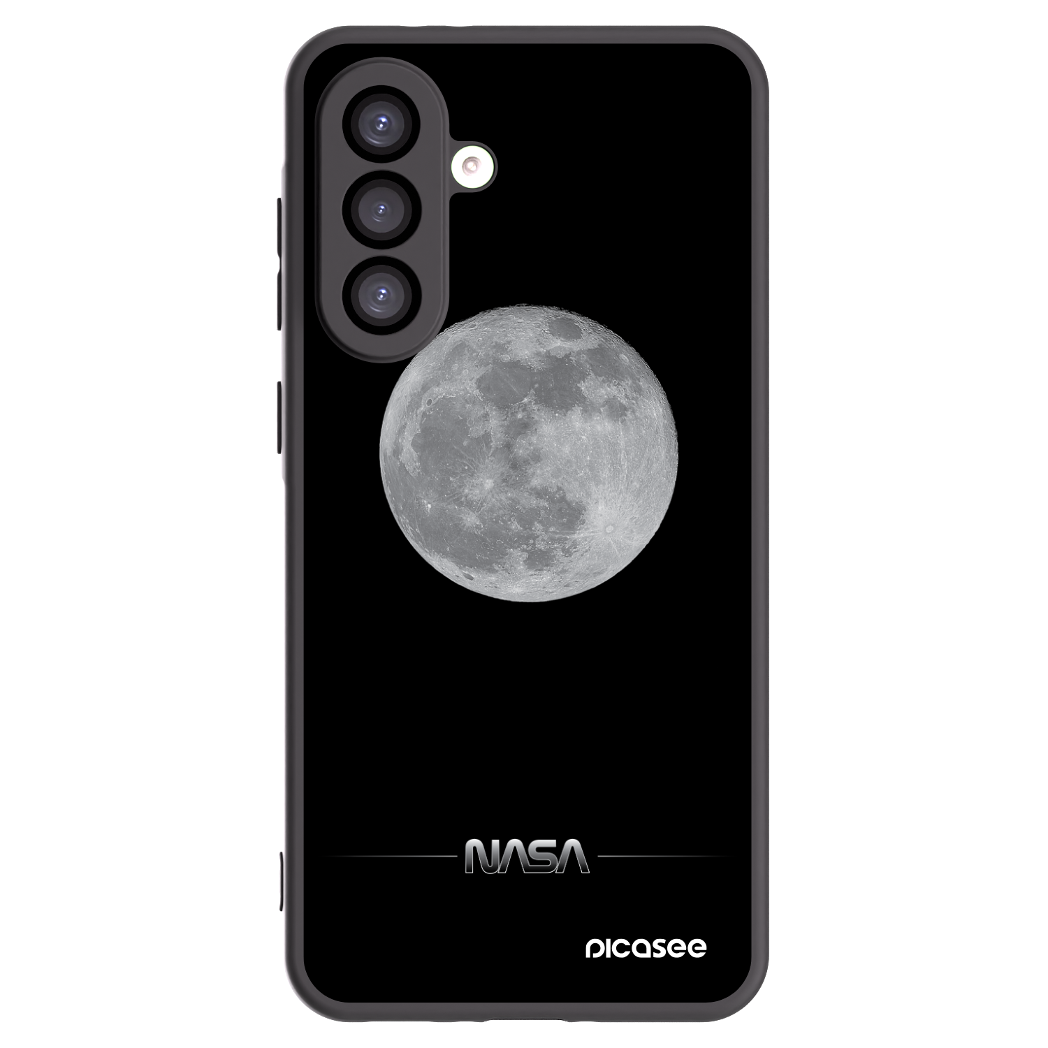 Picasee crna silikonska maskica za Samsung Galaxy A26 5G A266B - Moon Minimal