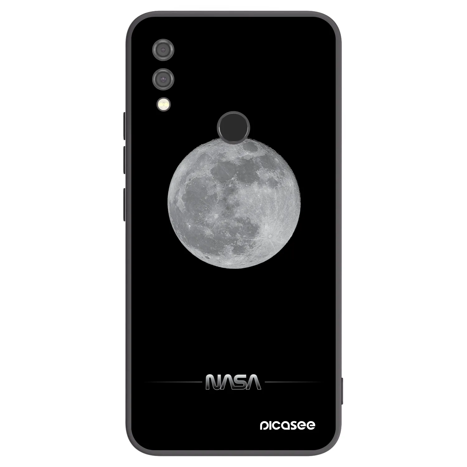 Picasee crna silikonska maskica za Xiaomi Redmi Note 7 - Moon Minimal