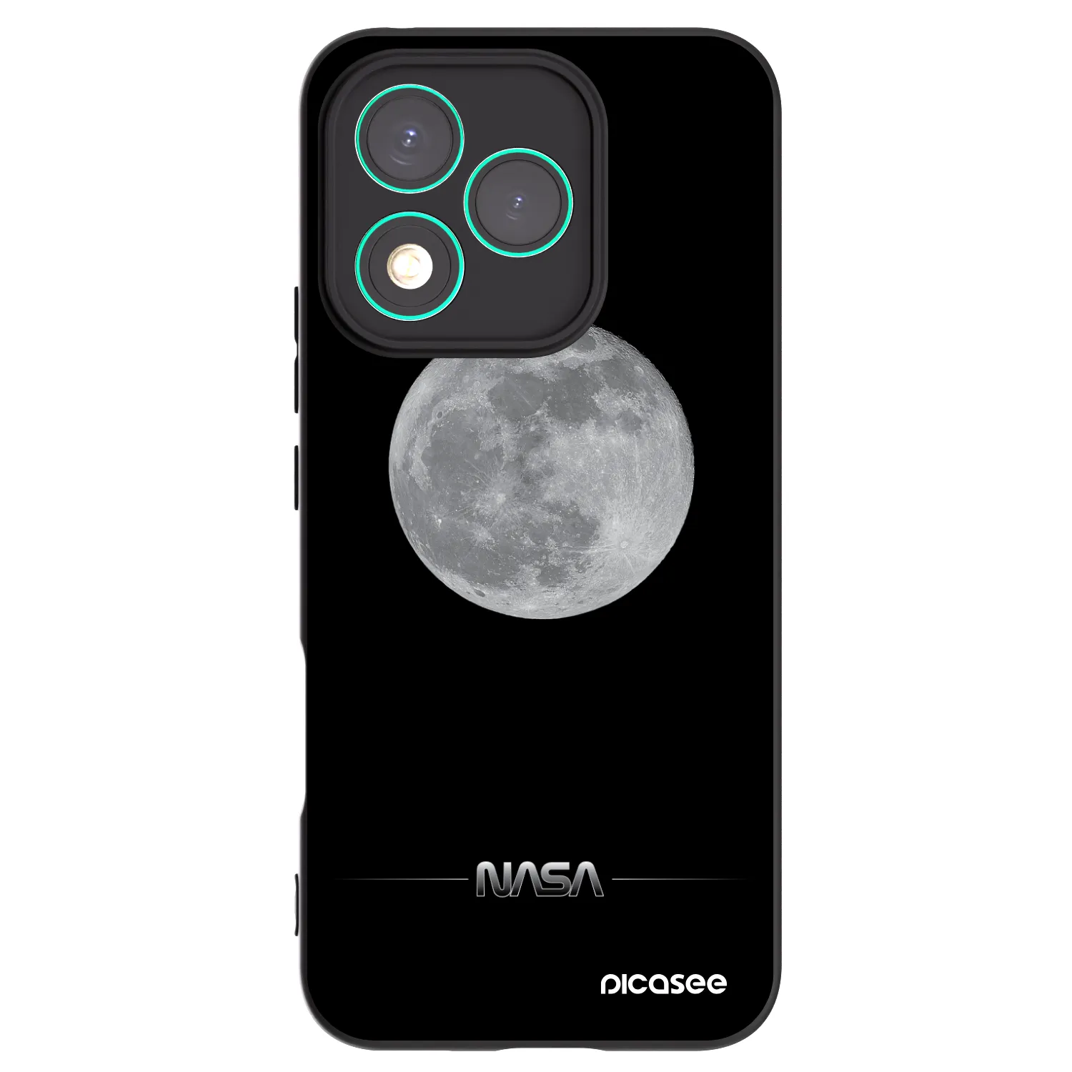 Picasee crna silikonska maskica za Honor 400 Lite 5G - Moon Minimal