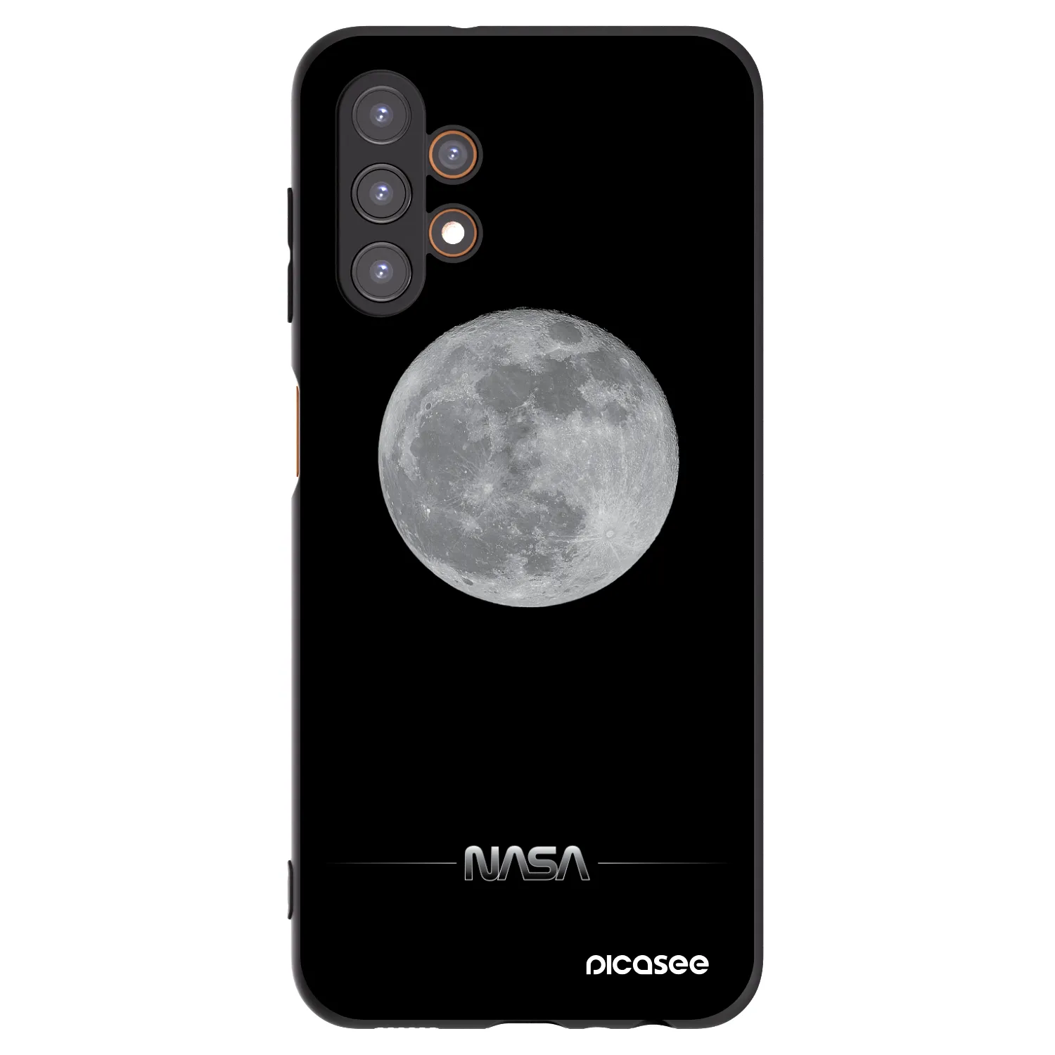 Picasee crna silikonska maskica za Samsung Galaxy A13 5G - Moon Minimal