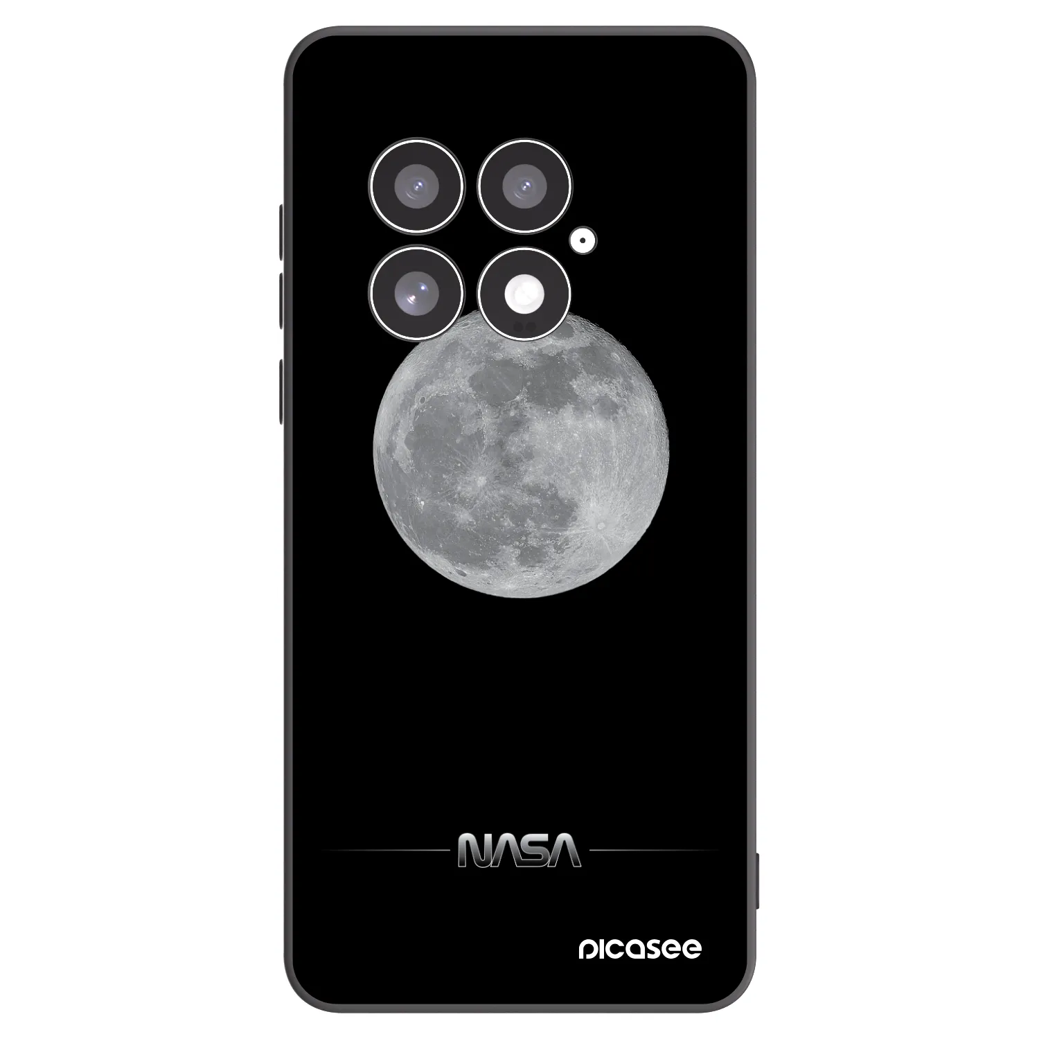Picasee crna silikonska maskica za OnePlus 13 5G - Moon Minimal