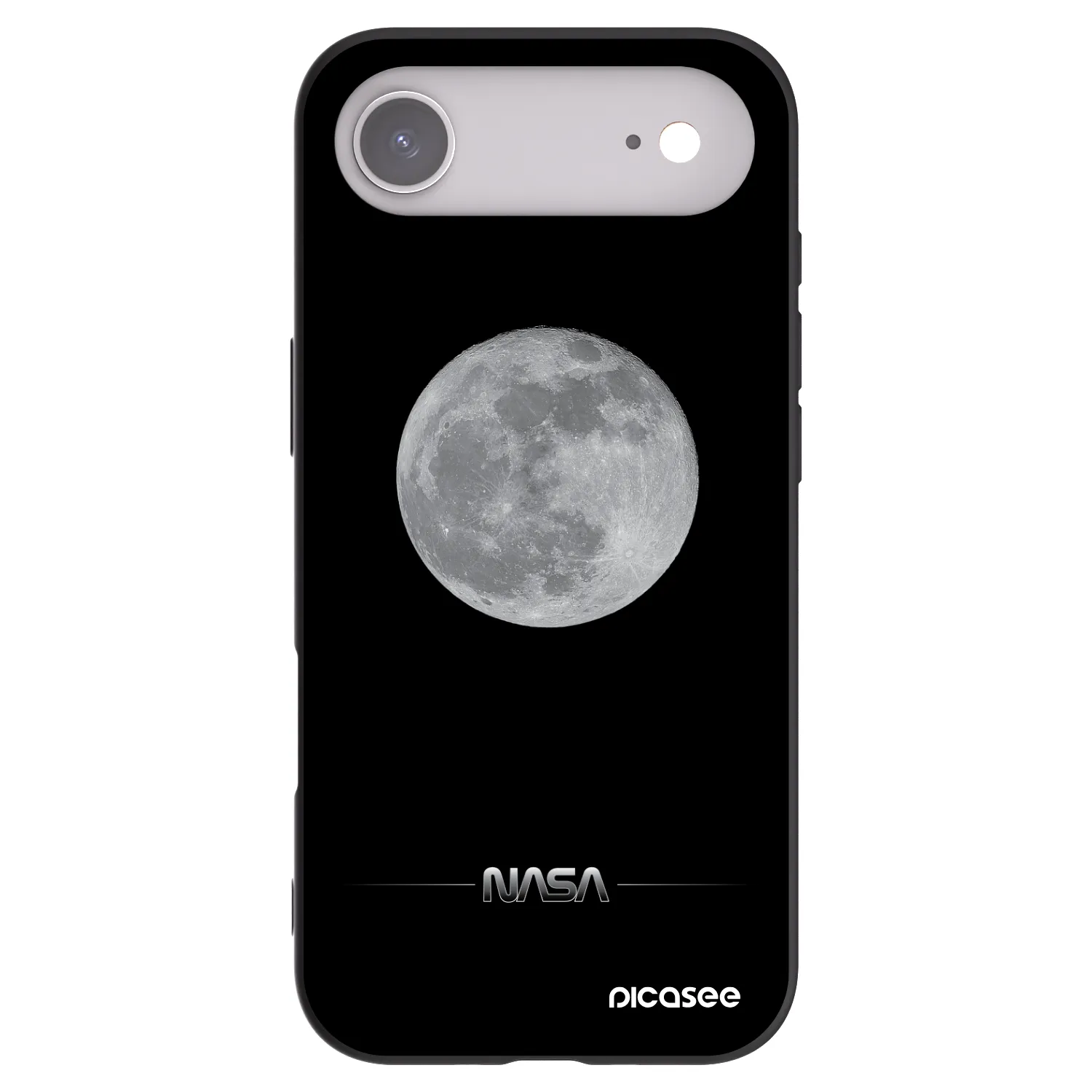 Picasee crna silikonska maskica za Apple iPhone Air - Moon Minimal