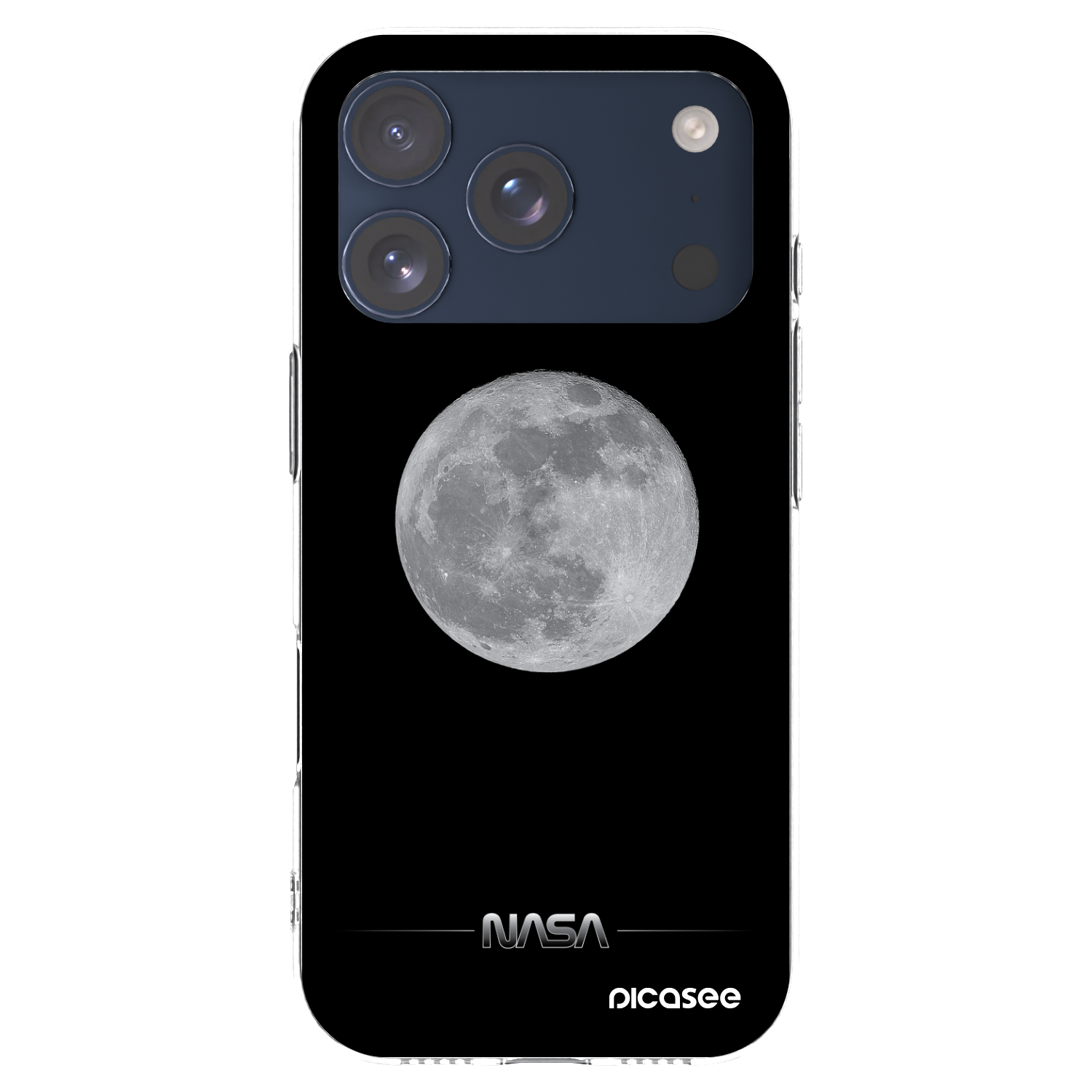 Picasee silikonska prozirna maskica za Apple iPhone 17 Pro - Moon Minimal