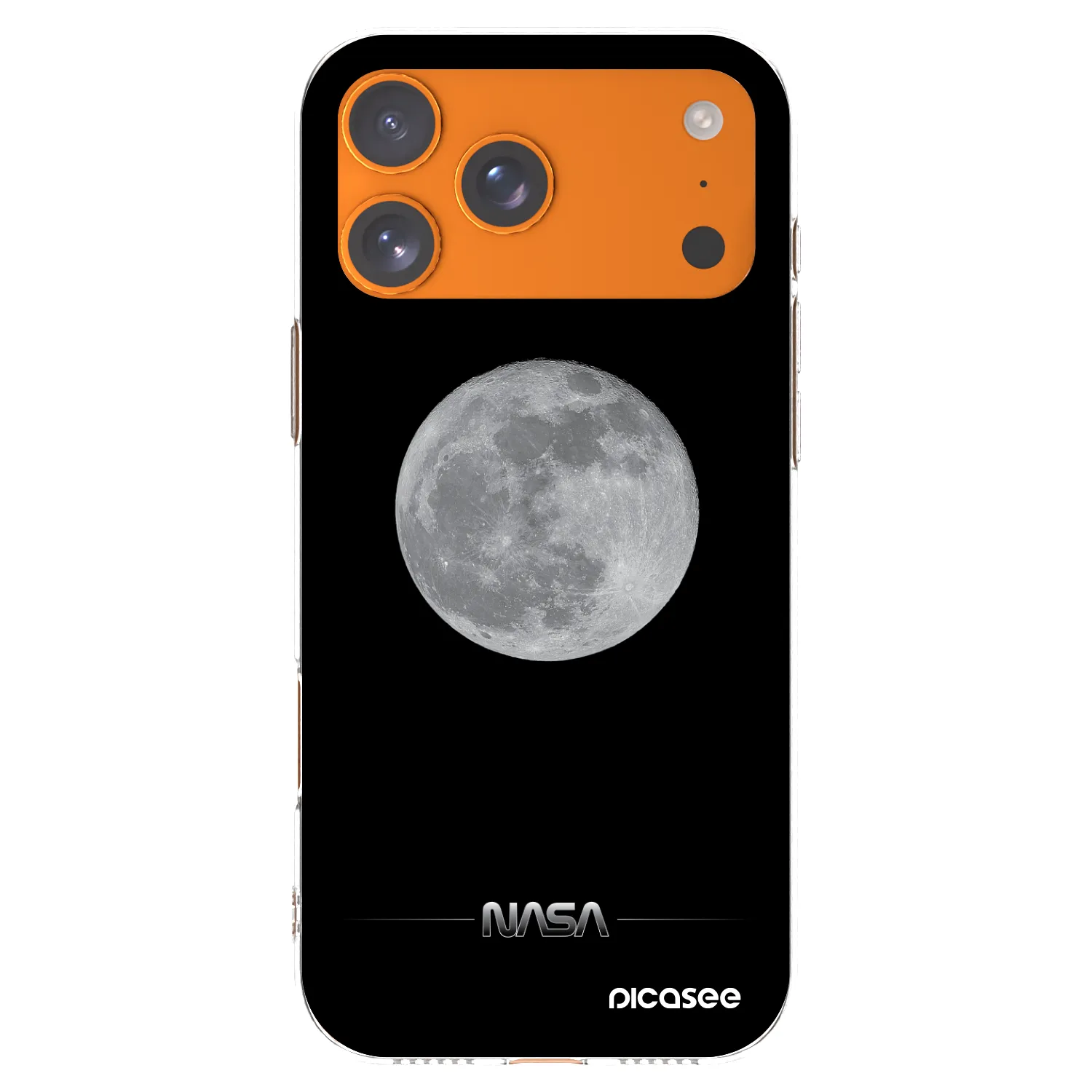 Picasee silikonska prozirna maskica za Apple iPhone 17 Pro Max - Moon Minimal