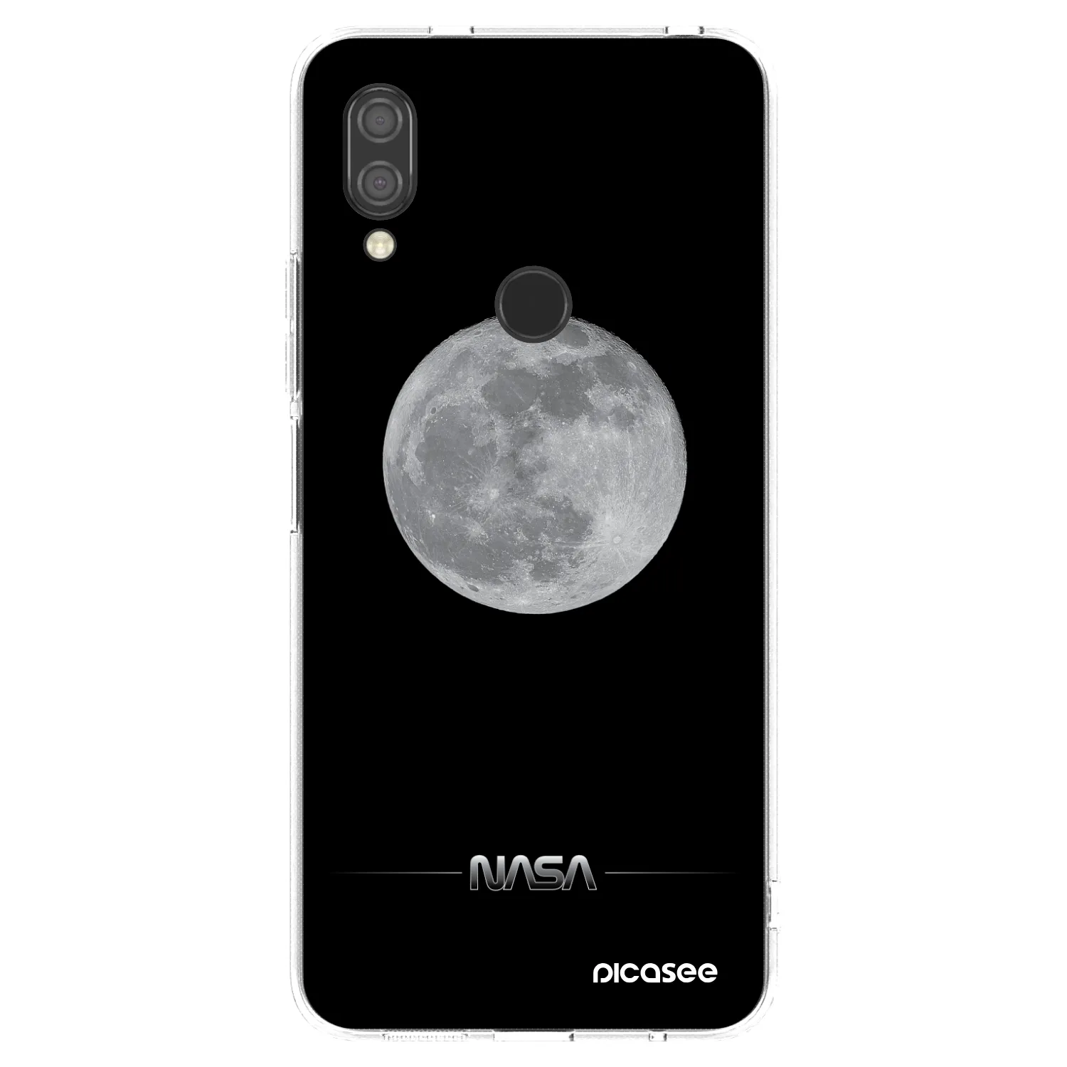 Picasee silikonska prozirna maskica za Xiaomi Redmi 7 - Moon Minimal