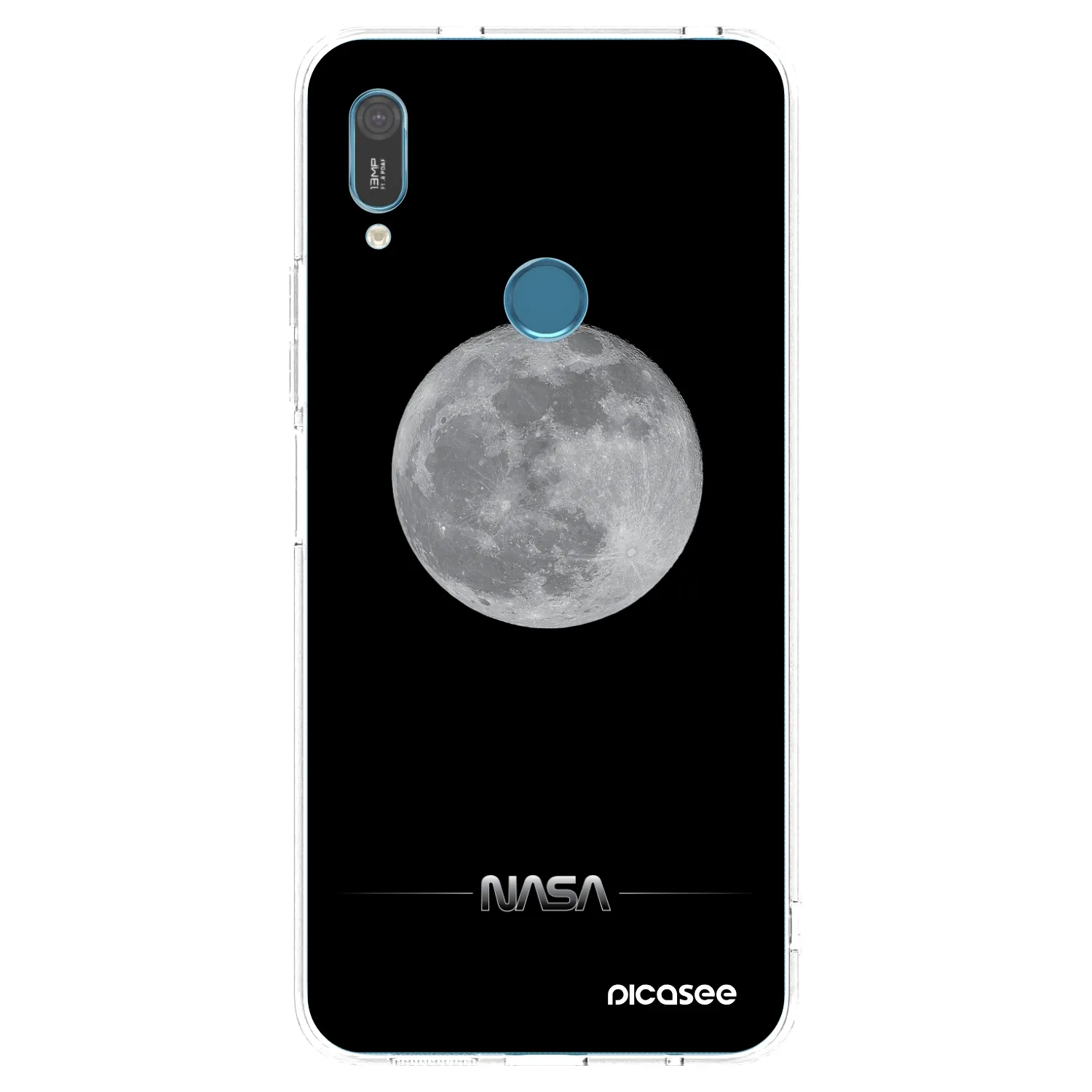Picasee silikonska prozirna maskica za Huawei Y6 2019 - Moon Minimal
