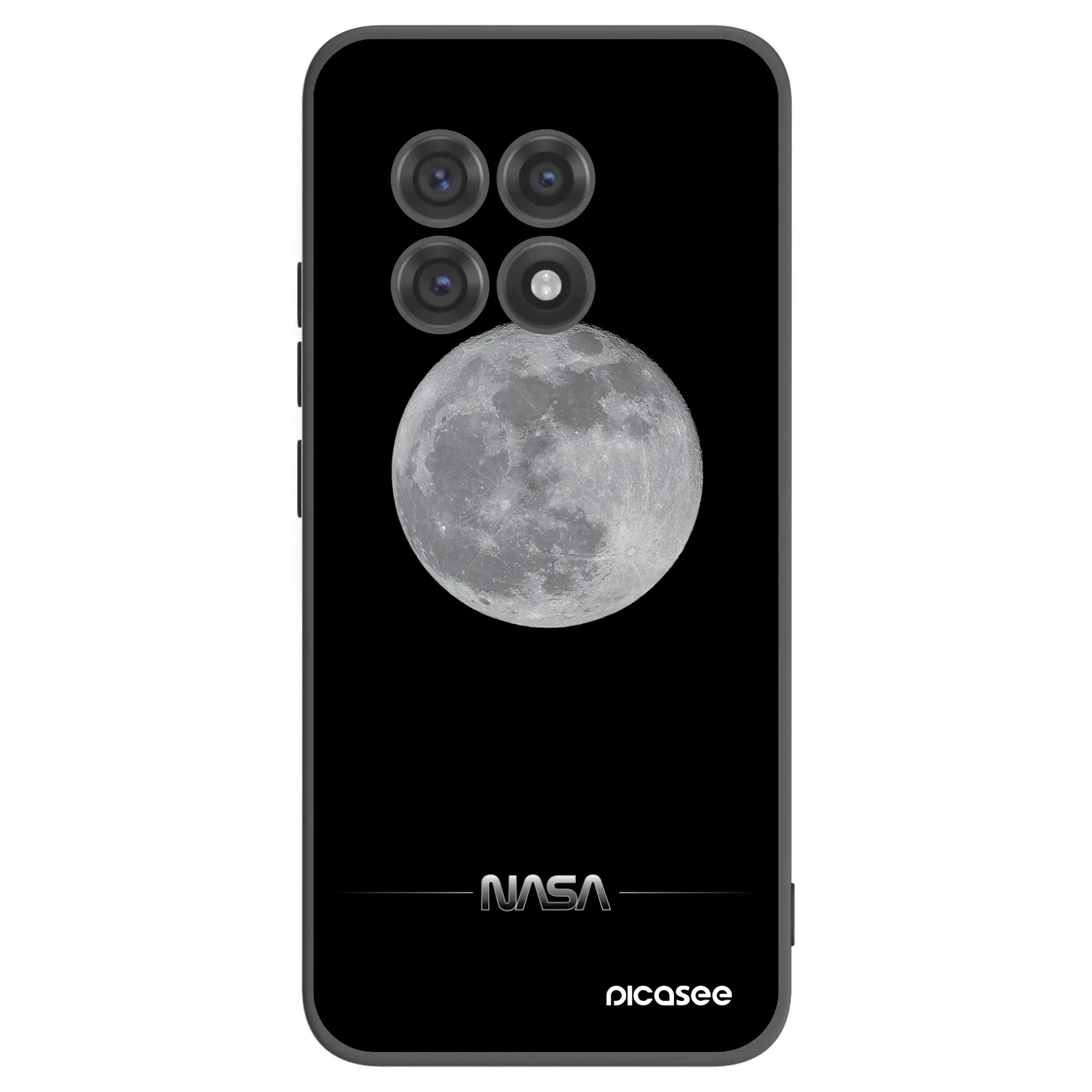 Picasee crna silikonska maskica za OnePlus 13R 5G - Moon Minimal