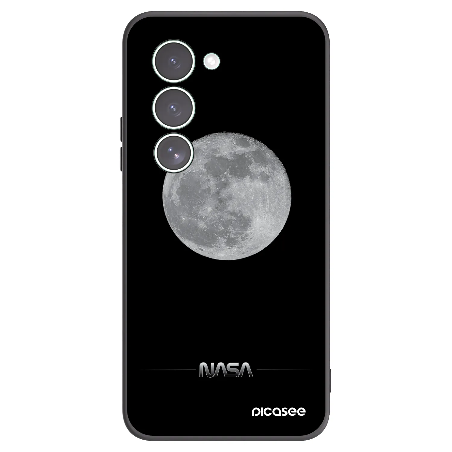 Picasee crna silikonska maskica za Xiaomi Redmi 15 5G - Moon Minimal
