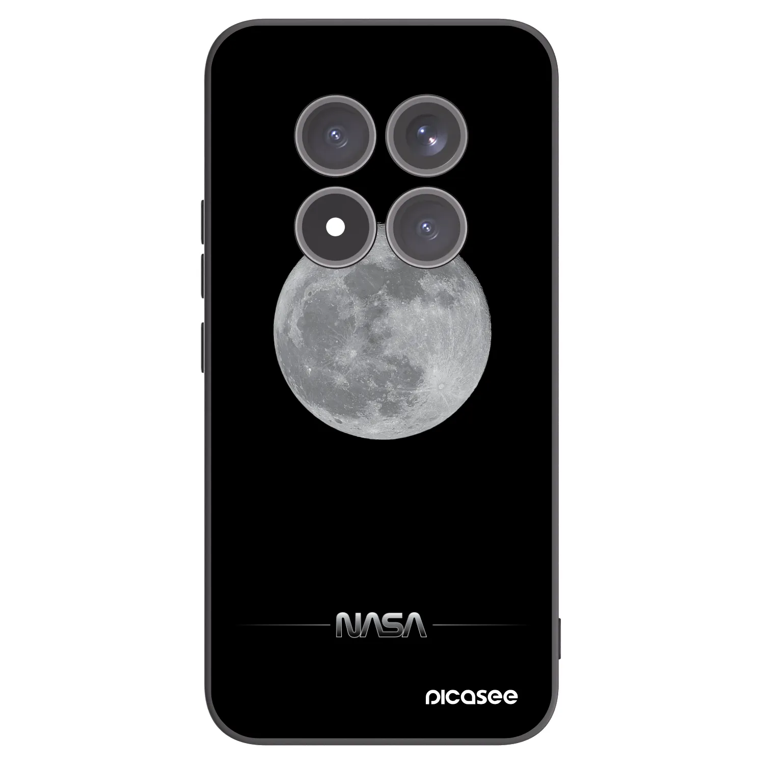 Picasee crna silikonska maskica za Xiaomi Redmi Note 15 Pro+ - Moon Minimal