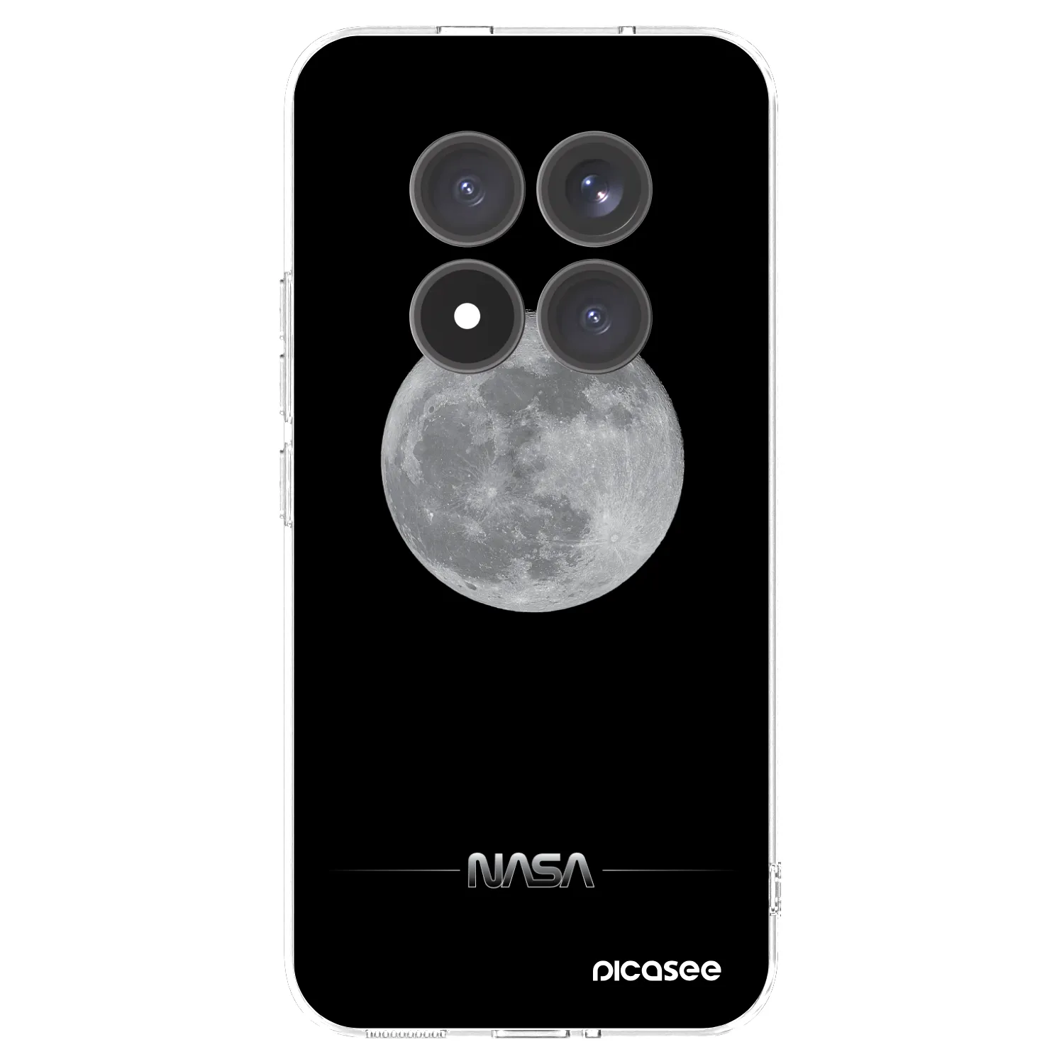 Picasee silikonska prozirna maskica za Xiaomi Redmi Note 15 Pro+ - Moon Minimal