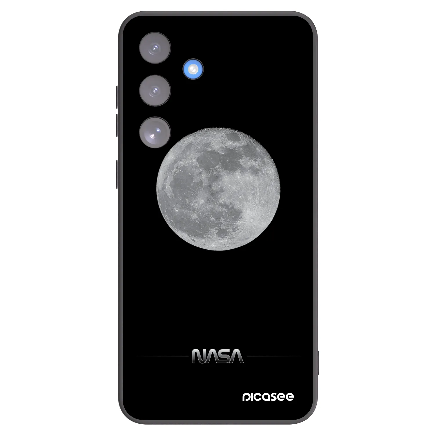 Picasee crna silikonska maskica za Samsung Galaxy S25 FE 5G - Moon Minimal