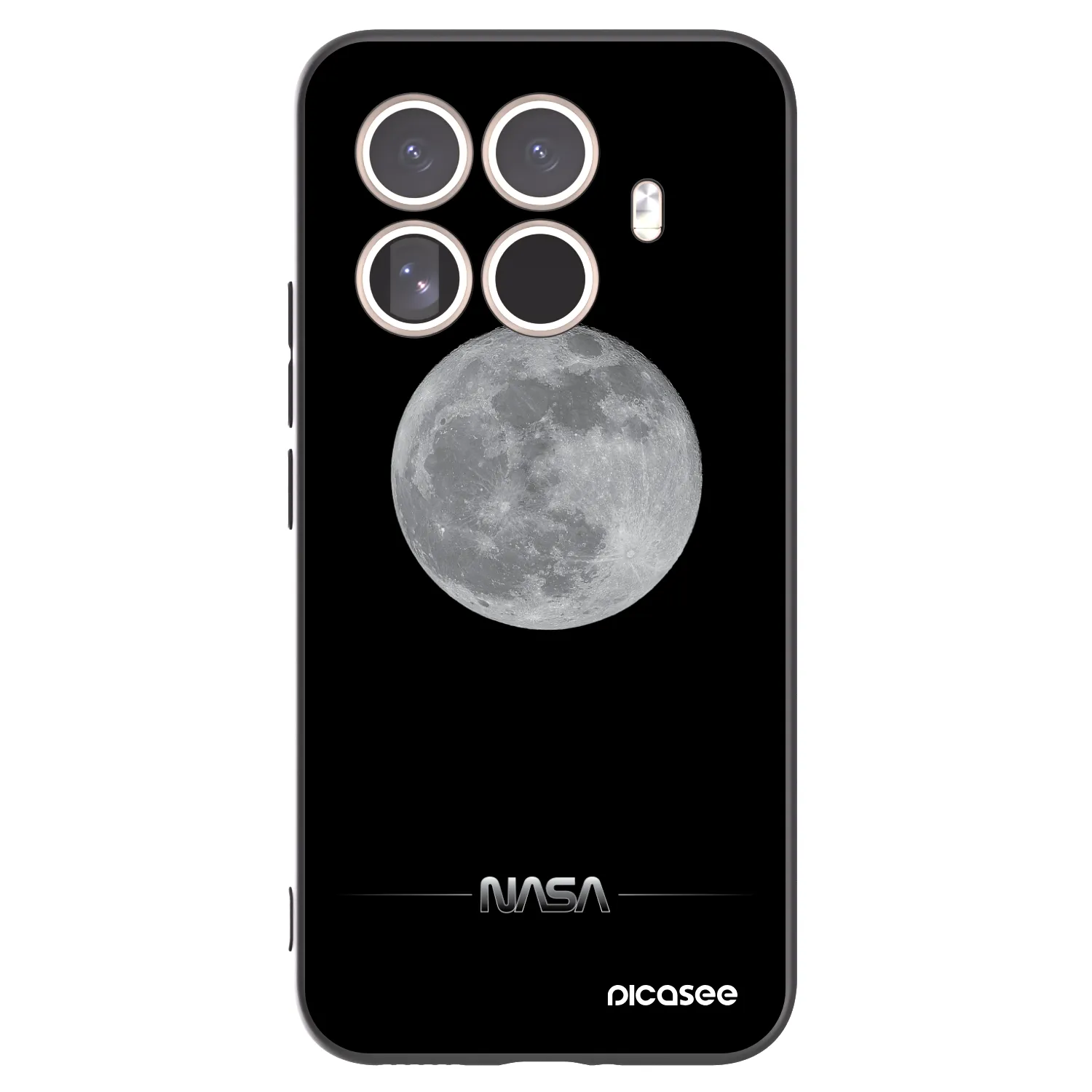 Picasee crna silikonska maskica za Xiaomi 15T Pro - Moon Minimal