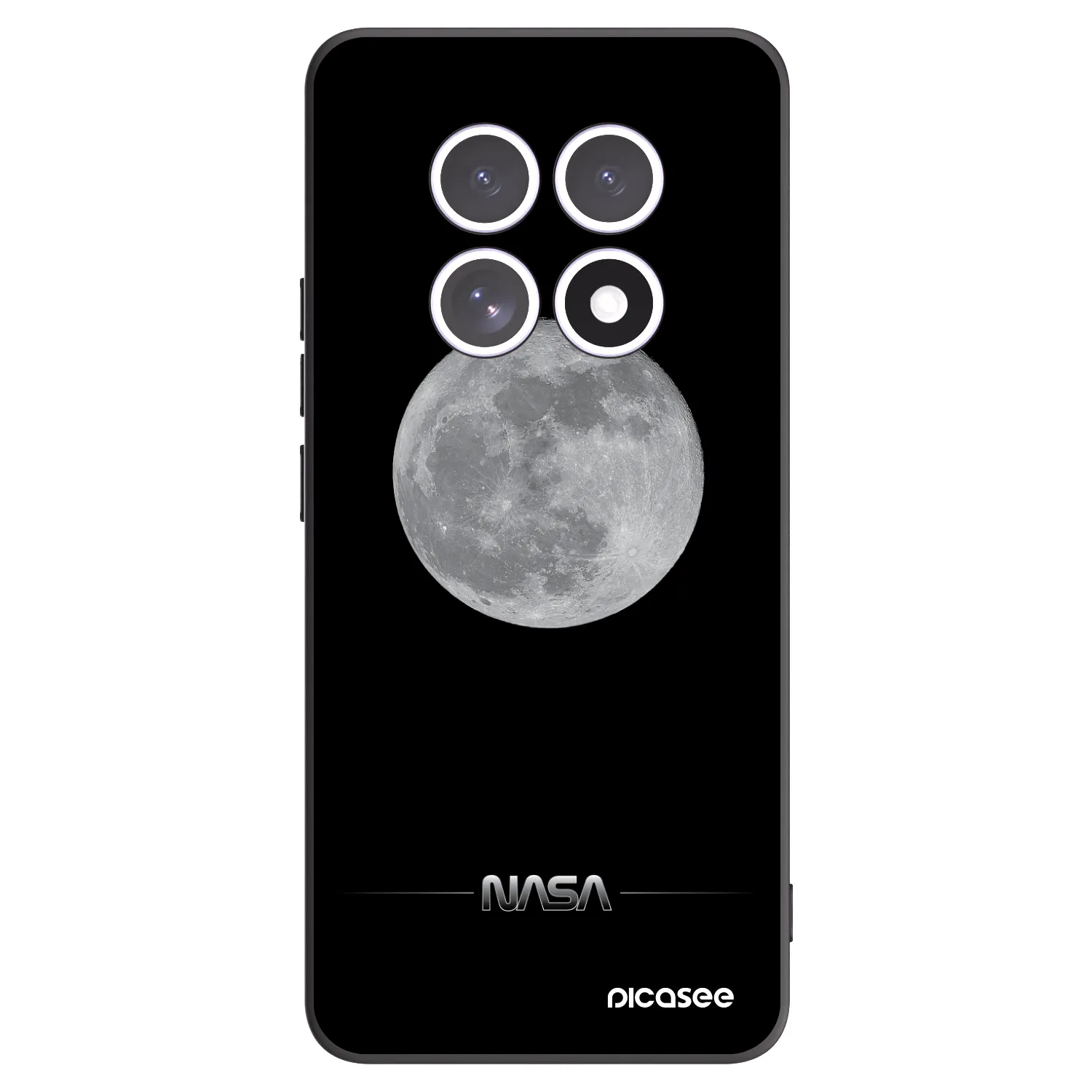 Picasee crna silikonska maskica za Xiaomi Redmi Note 15 - Moon Minimal
