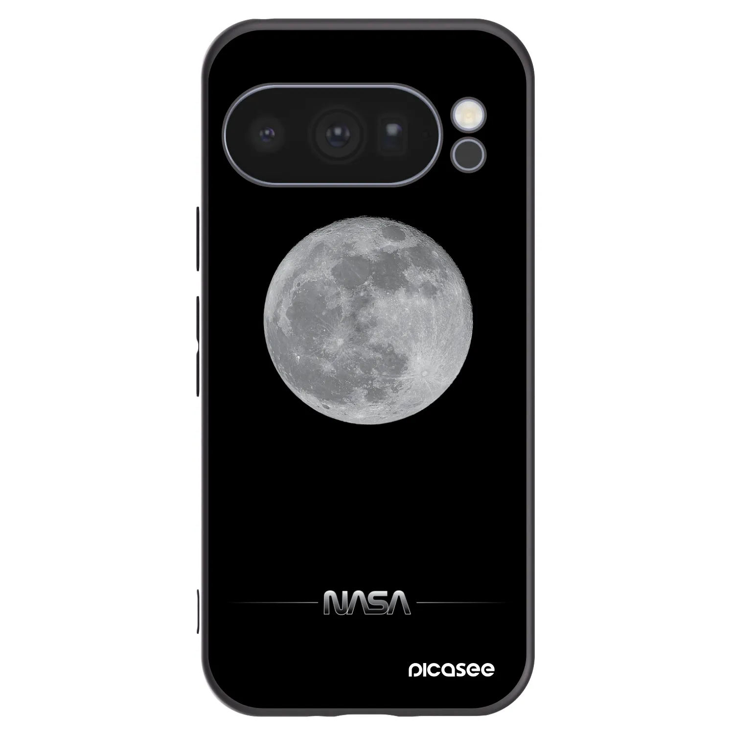Picasee crna silikonska maskica za Google Pixel 10 Pro - Moon Minimal
