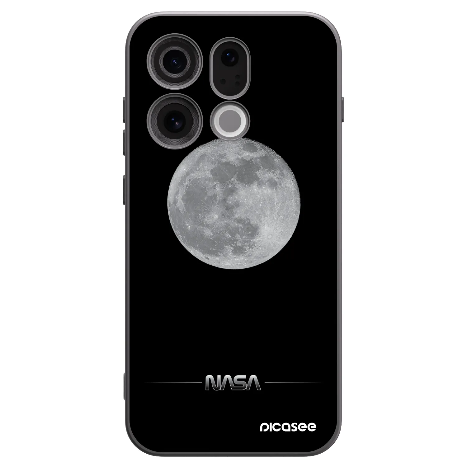 Picasee crna silikonska maskica za OPPO Find X9 - Moon Minimal