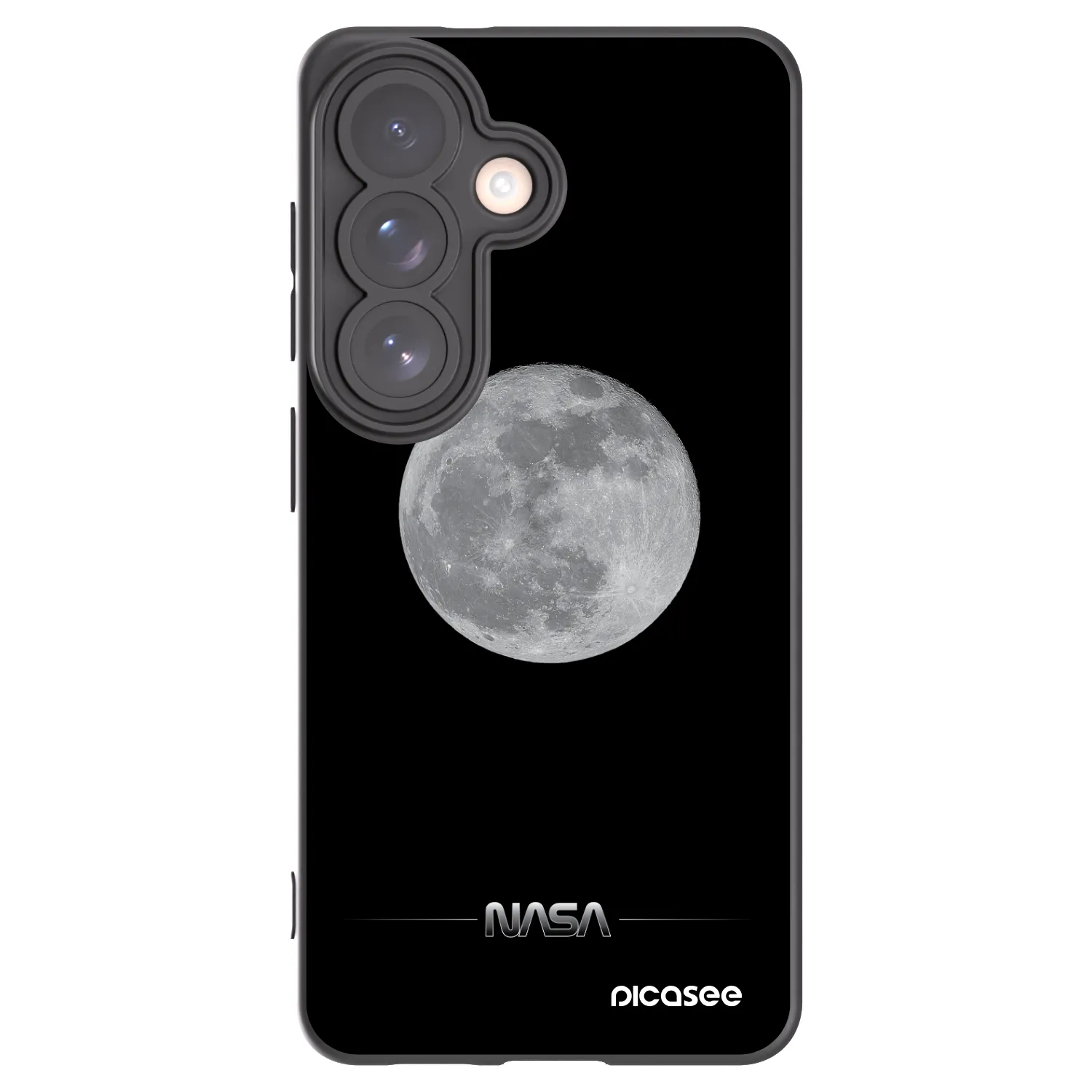 Picasee crna silikonska maskica za Samsung Galaxy S26 - Moon Minimal