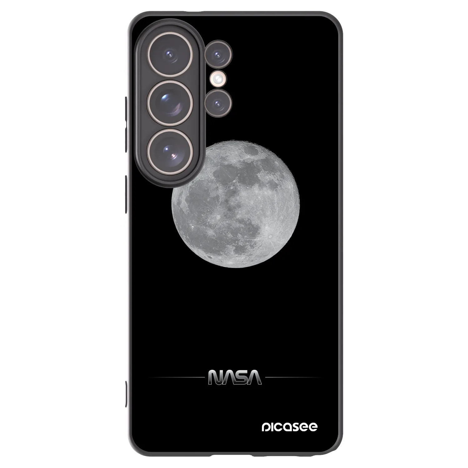 Picasee crna silikonska maskica za Samsung Galaxy S26 Ultra - Moon Minimal