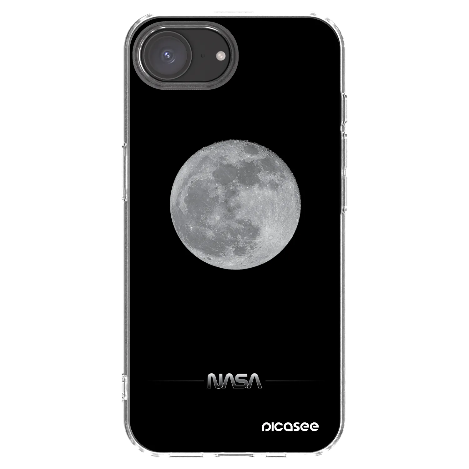 Picasee silikonska prozirna maskica za Apple iPhone 17e - Moon Minimal