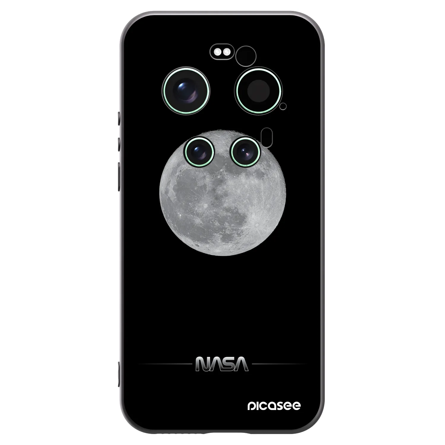 Picasee crna silikonska maskica za Xiaomi 17 Ultra - Moon Minimal