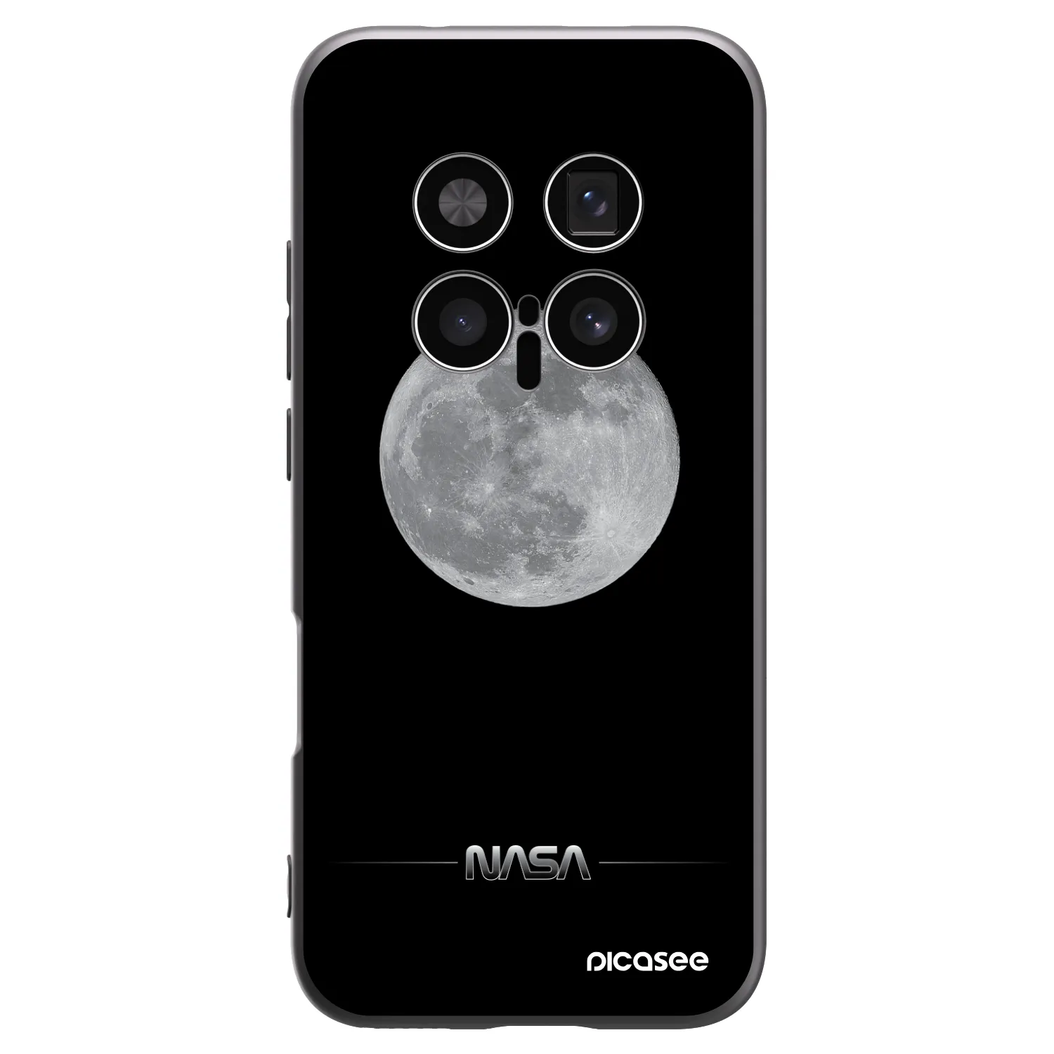 Picasee crna silikonska maskica za Honor Magic8 Pro 5G - Moon Minimal