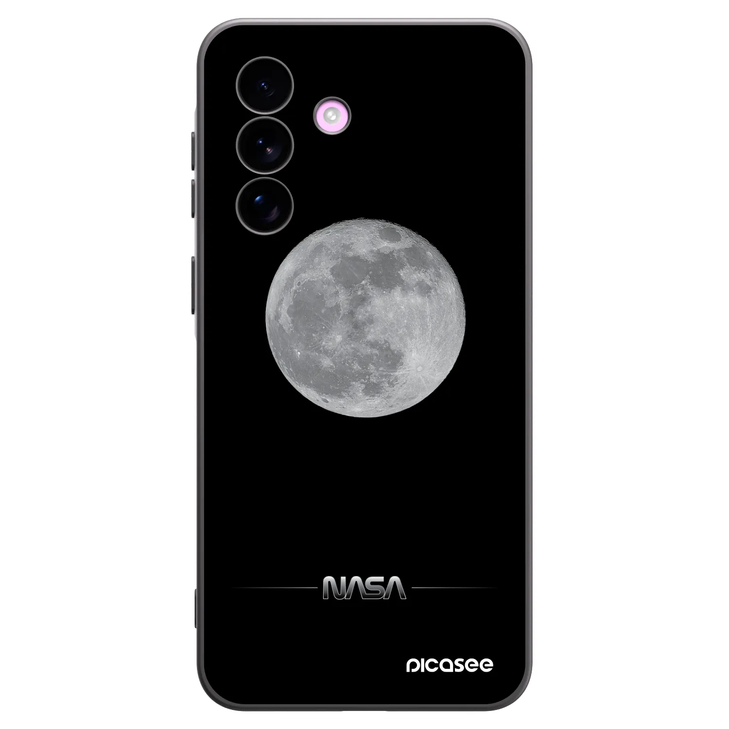 Picasee crna silikonska maskica za Samsung Galaxy A57 5G - Moon Minimal