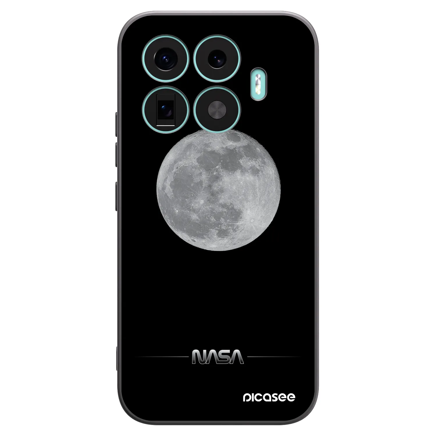 Picasee crna silikonska maskica za Xiaomi 17T - Moon Minimal