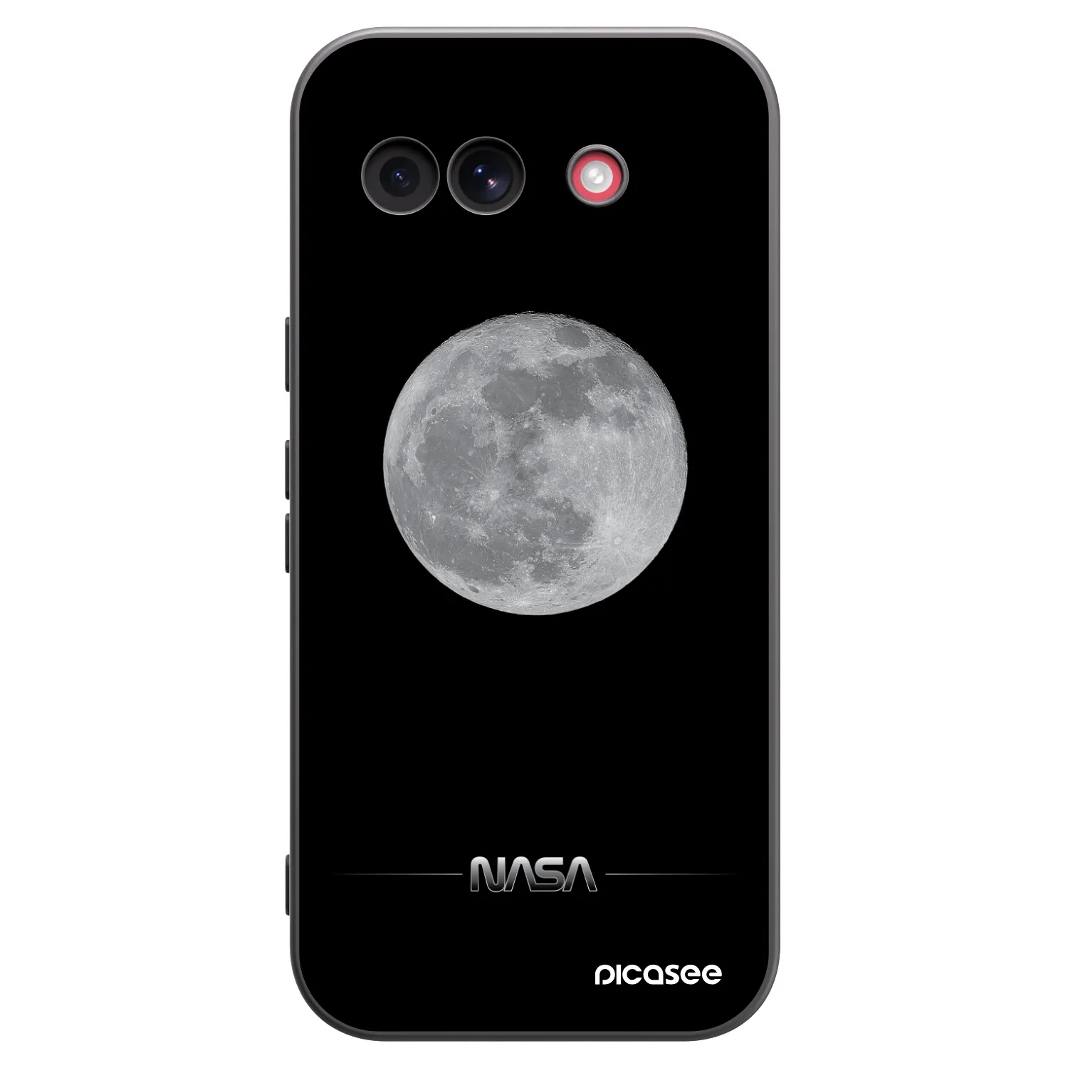 Picasee crna silikonska maskica za Google Pixel 10a - Moon Minimal