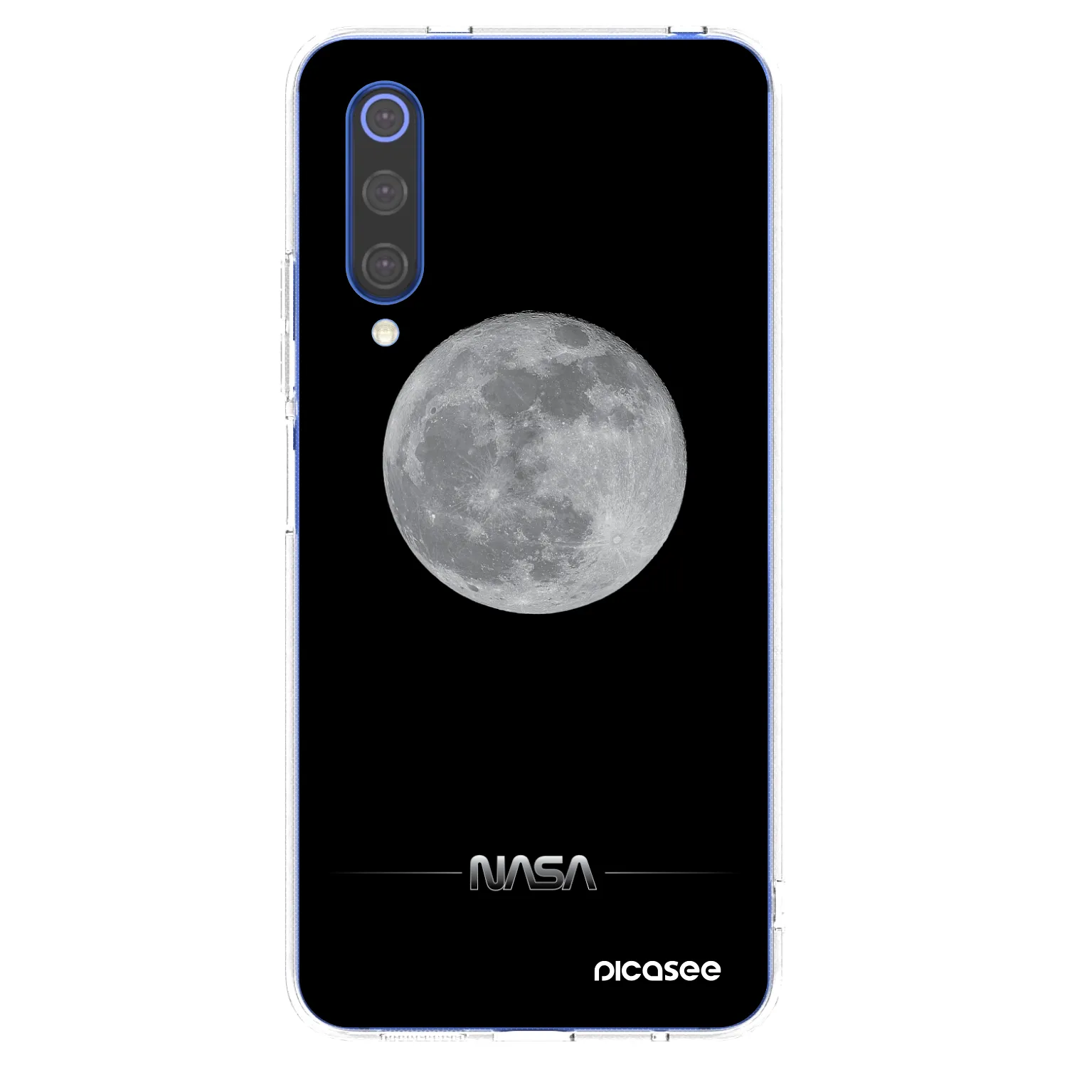 Picasee silikonska prozirna maskica za Xiaomi Mi 9 SE - Moon Minimal