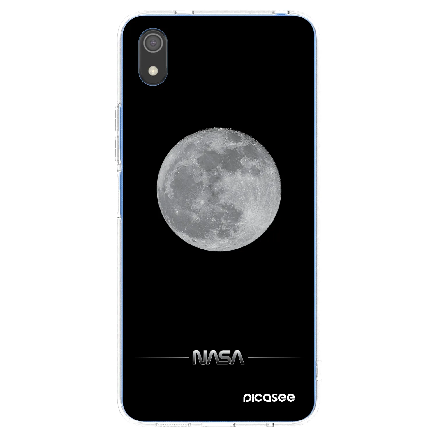 Picasee silikonska prozirna maskica za Xiaomi Redmi 7A - Moon Minimal