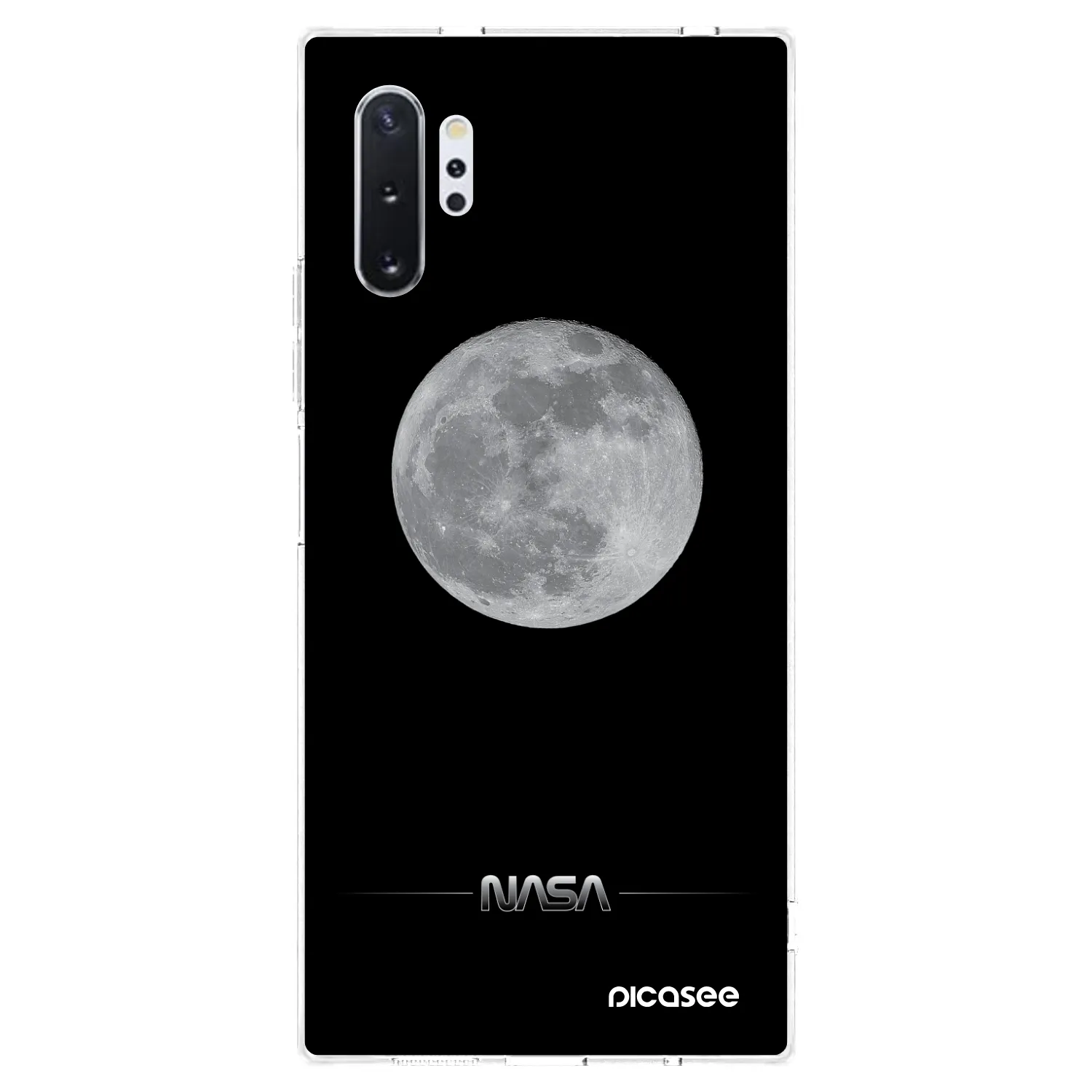 Picasee silikonska prozirna maskica za Samsung Galaxy Note 10+ N975F - Moon Minimal