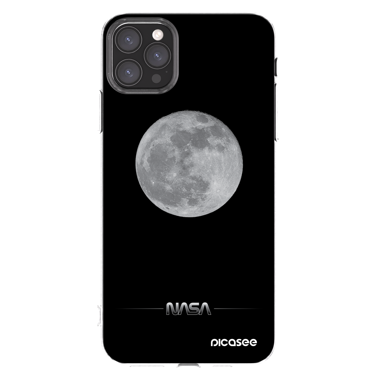 Picasee silikonska prozirna maskica za Apple iPhone 11 Pro Max - Moon Minimal