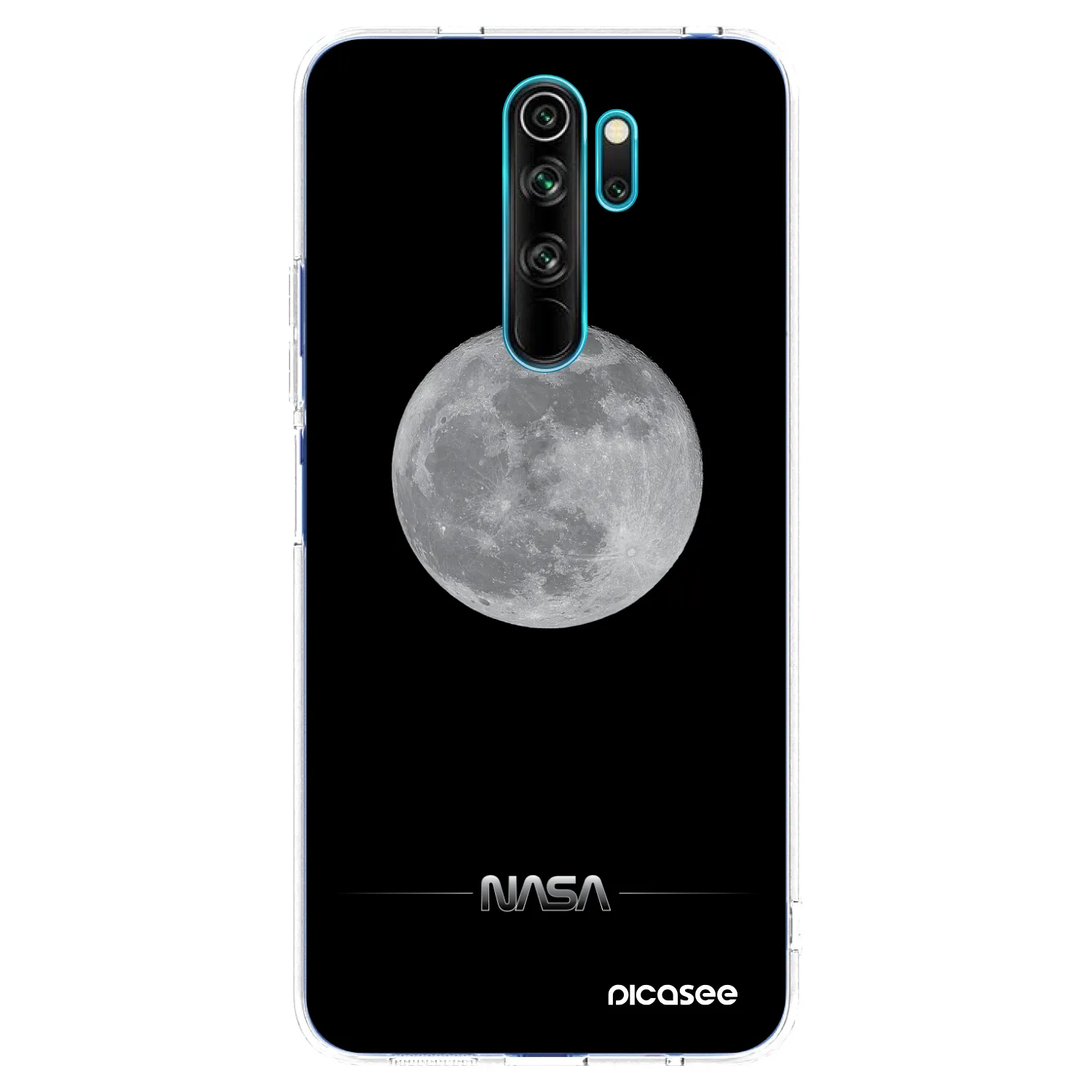 Picasee silikonska prozirna maskica za Xiaomi Redmi Note 8 Pro - Moon Minimal