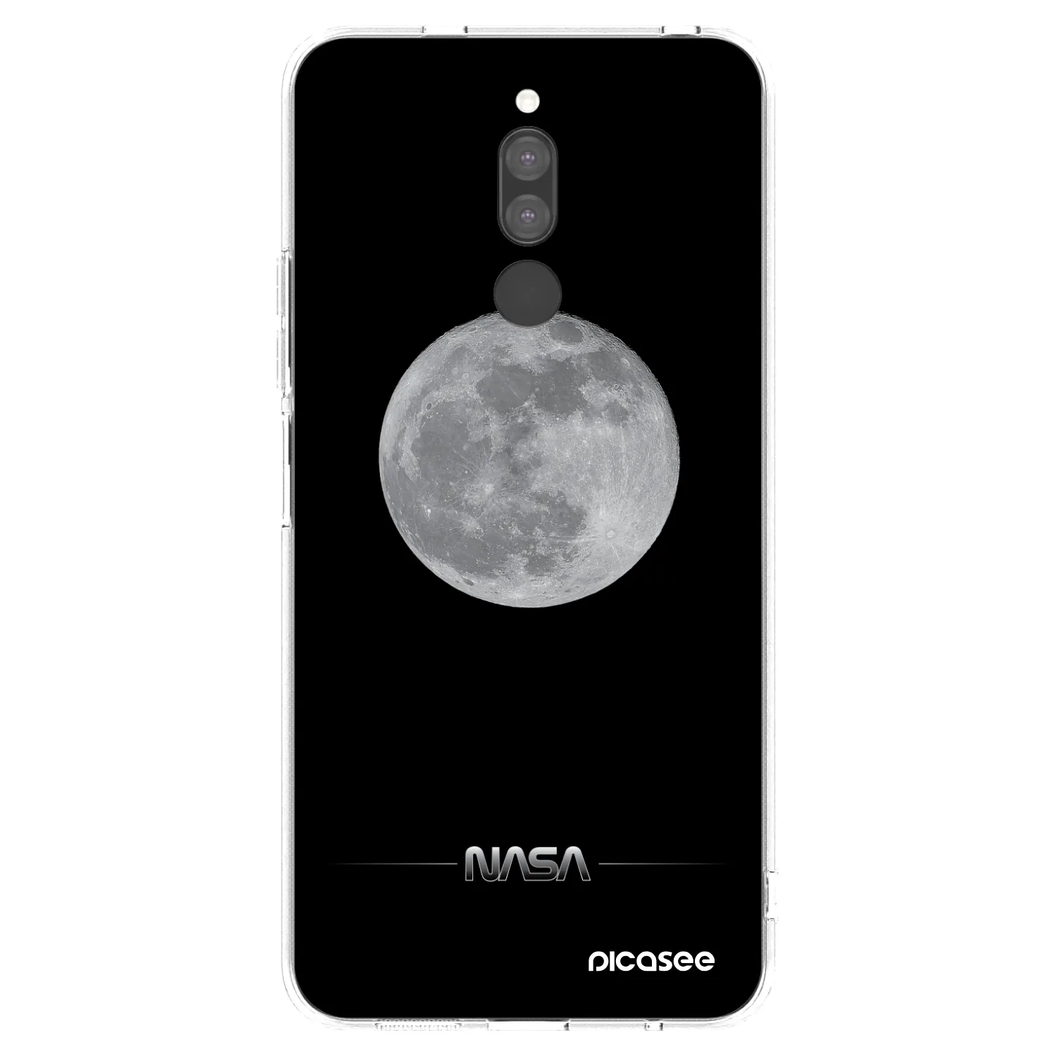 Picasee silikonska prozirna maskica za Xiaomi Redmi 8 - Moon Minimal