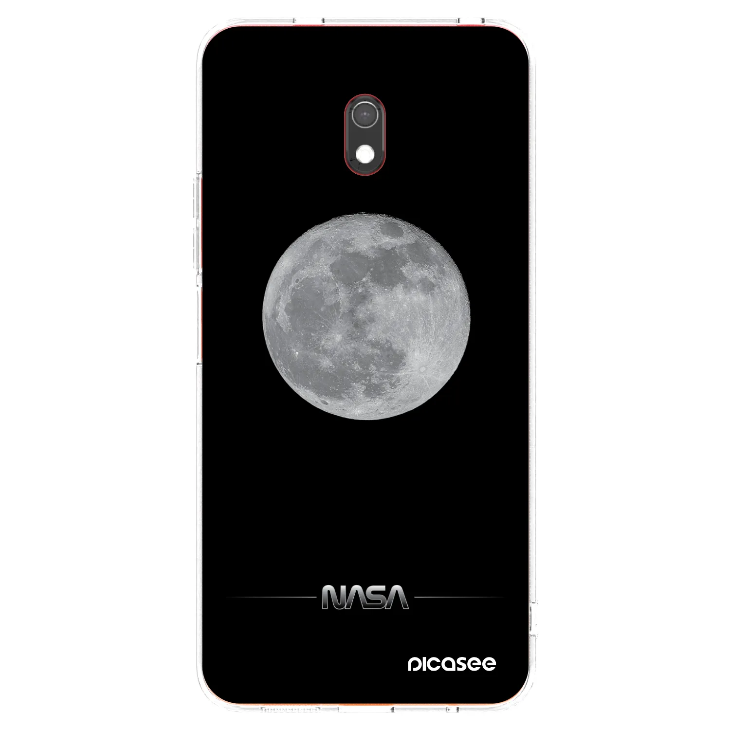 Picasee silikonska prozirna maskica za Xiaomi Redmi 8A - Moon Minimal