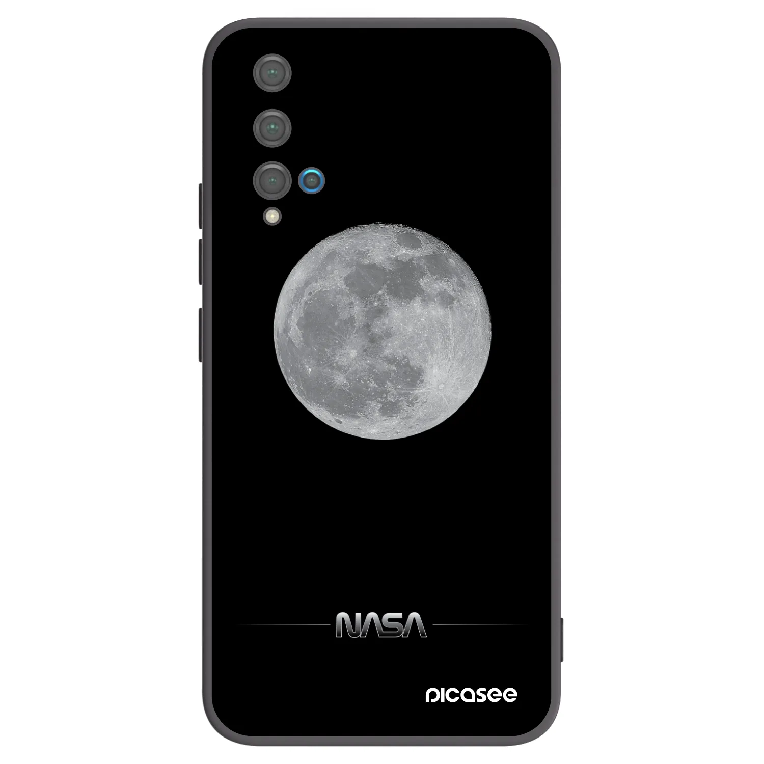 Picasee crna silikonska maskica za Huawei Nova 5T - Moon Minimal