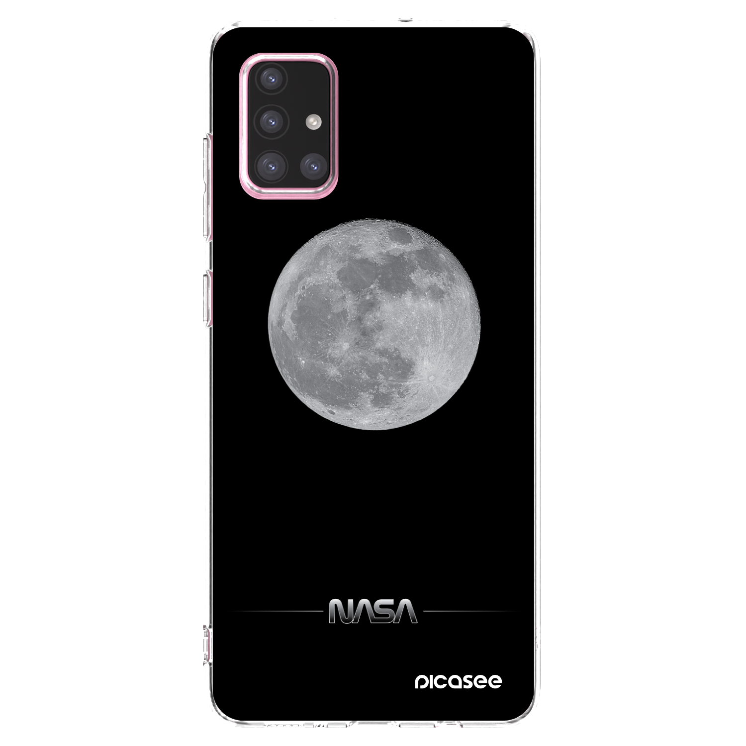 Picasee silikonska prozirna maskica za Samsung Galaxy A71 A715F - Moon Minimal