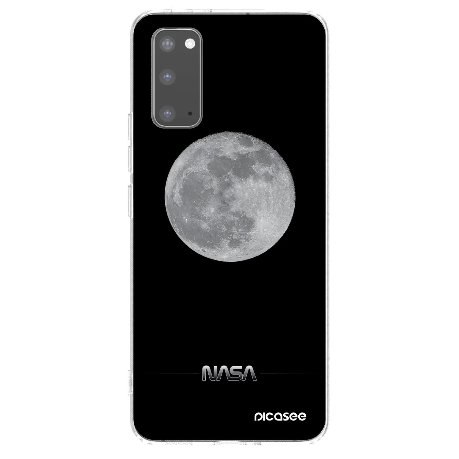 Picasee silikonska prozirna maskica za Samsung Galaxy S20 G980F - Moon Minimal