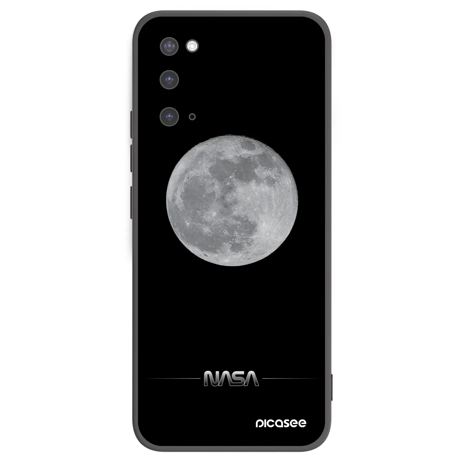 Picasee crna silikonska maskica za Samsung Galaxy S20 G980F - Moon Minimal