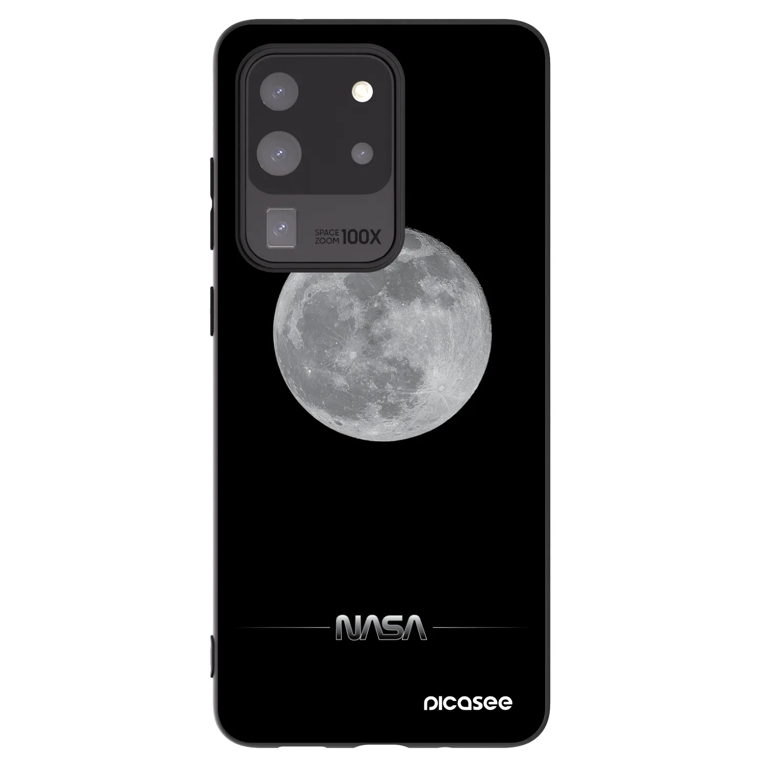 Picasee crna silikonska maskica za Samsung Galaxy S20 Ultra 5G G988F - Moon Minimal