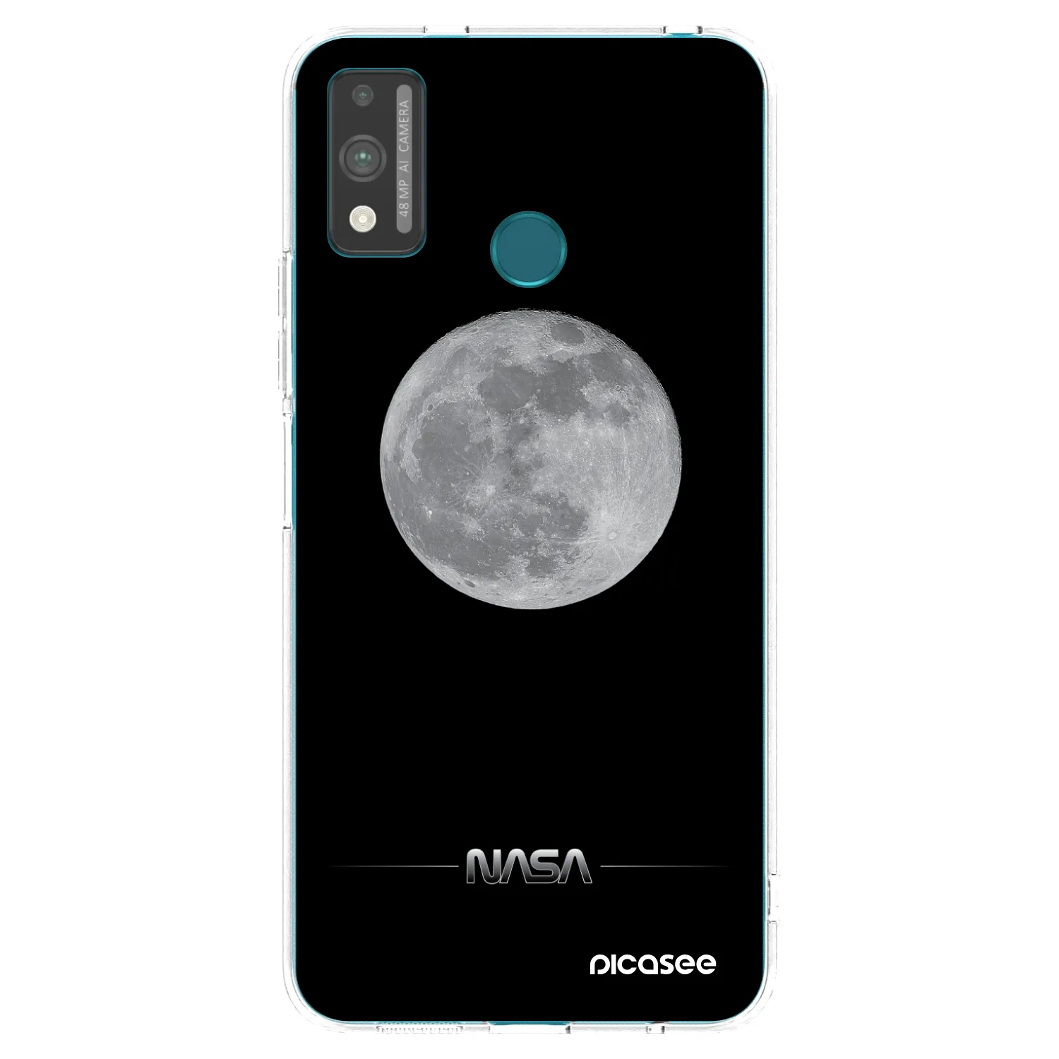 Picasee silikonska prozirna maskica za Honor 9X Lite - Moon Minimal