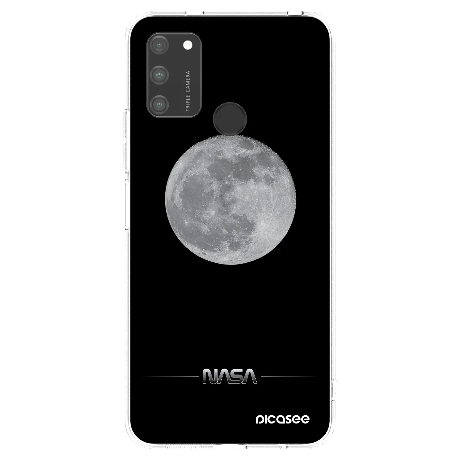 Picasee silikonska prozirna maskica za Honor 9A - Moon Minimal