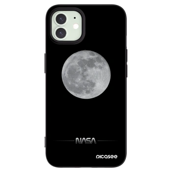 Picasee crna silikonska maskica za Apple iPhone 12 - Moon Minimal