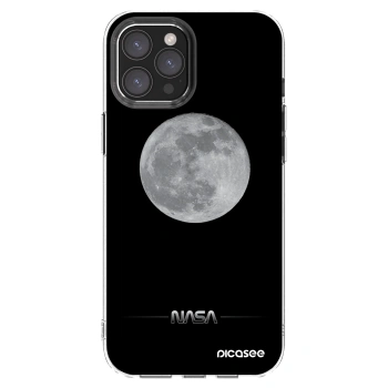 Picasee silikonska prozirna maskica za Apple iPhone 12 Pro Max - Moon Minimal