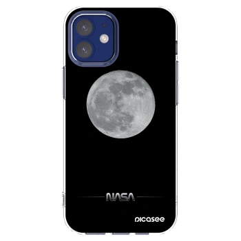 Picasee silikonska prozirna maskica za Apple iPhone 12 mini - Moon Minimal