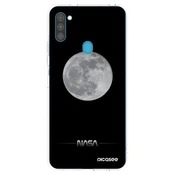 Picasee silikonska prozirna maskica za Samsung Galaxy M11 - Moon Minimal
