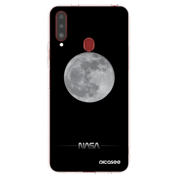 Picasee silikonska prozirna maskica za Samsung Galaxy A20s - Moon Minimal