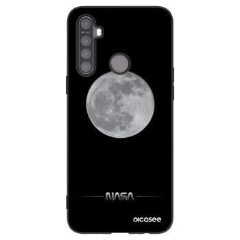 Picasee crna silikonska maskica za Realme 6i - Moon Minimal